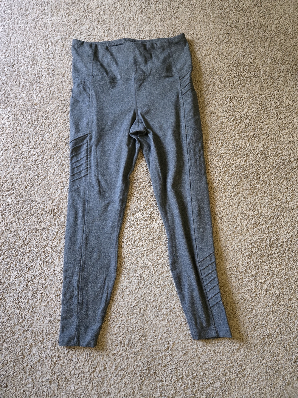 Member's Mark Charcoal Grey Everyday Moto Leggings L